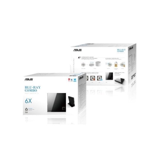Graveur Blu-ray ASUS SBC-06D2X-U USB 2.0 avec support BDXL