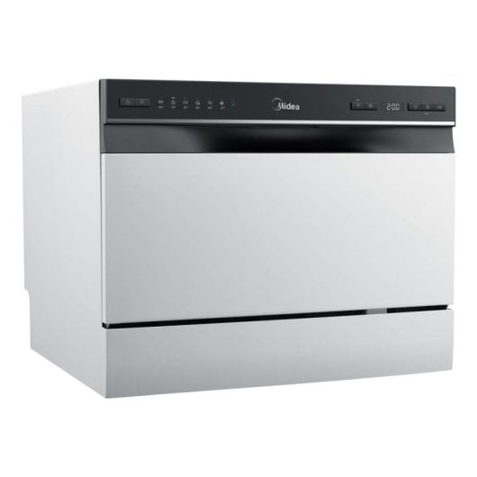 Lavavajillas Midea MTD55S400W 6 Servicios F con WiFi y filtro antibacterias