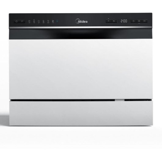 Lavavajillas Midea MTD55S400W 6 Servicios F con WiFi y filtro antibacterias