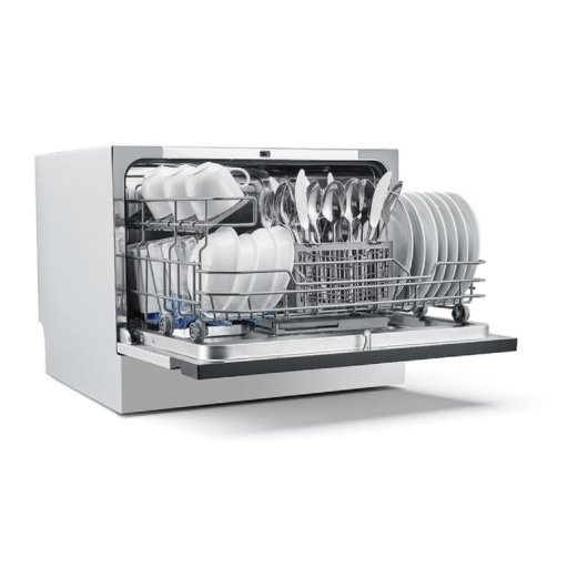 Lavavajillas Midea MTD55S400W 6 Servicios F con WiFi y filtro antibacterias