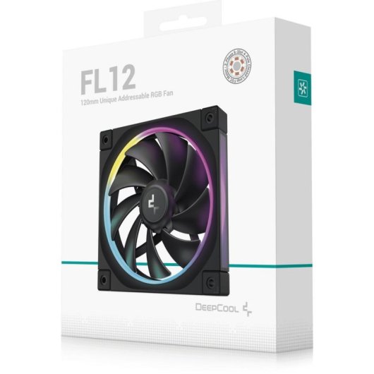 Raffreddamento Aria DeepCool 120mm FL12 RGB PWM Nero 2150 RPM FDB