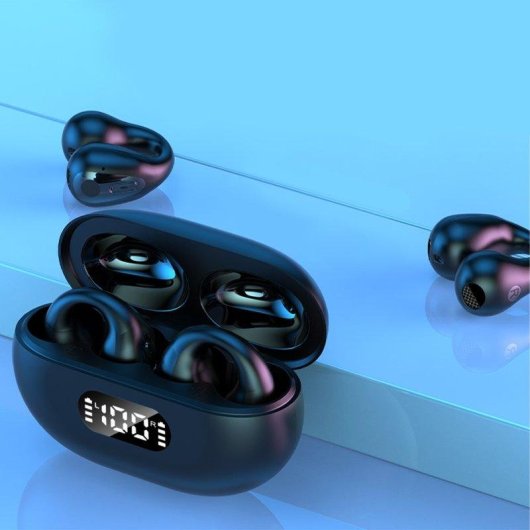 Auriculares Dam Electronics R15 TWS Bluetooth 5.2 sem fios com base de carga 300mAh