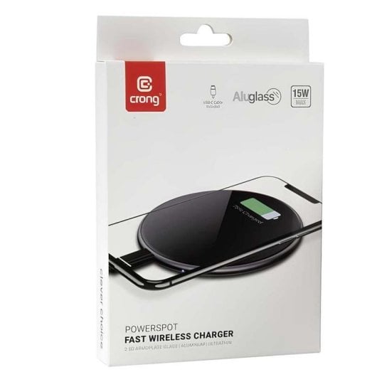 Cargador Inalámbrico CRONG PowerSpot 15W USB-C Branco