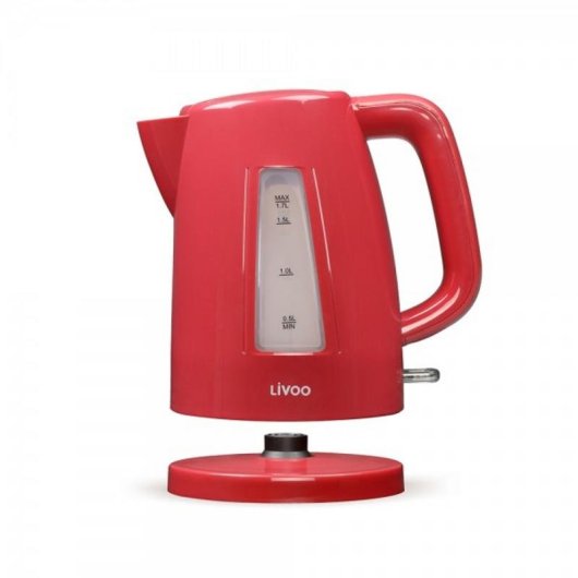 Tetera eléctrica Livoo DOD184RC 1,7 L 2200 W Vermelha