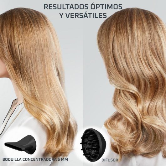 Sèche-cheveux Ionique Rowenta Tiny HY7120 1600W 3 Températures 3 Vitesses Diffuseur Noir Vert