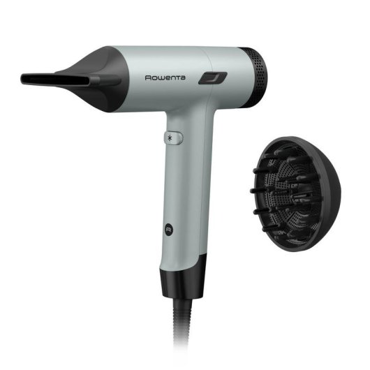 Sèche-cheveux Ionique Rowenta Tiny HY7120 1600W 3 Températures 3 Vitesses Diffuseur Noir Vert