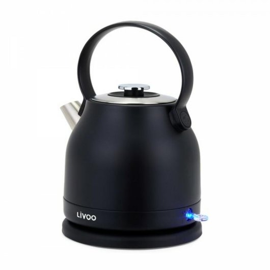 Tetera eléctrica LIVOO DOD202N 1.5 L 2200 W Negro Aço inoxidável Sem fios