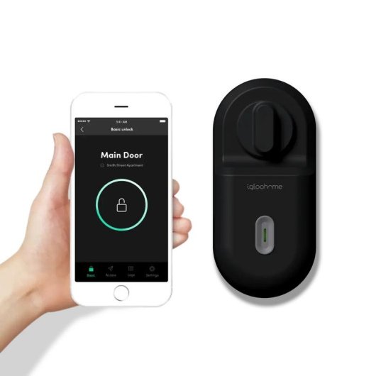 Cerradura inteligente Igloohome Retrofit Lock Bluetooth Código PIN Llave WiFi Alarma