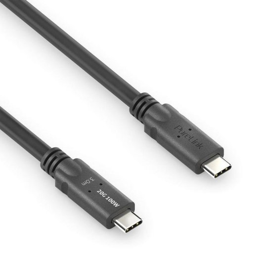 Cable USB-C a USB-C PureLink PI6600-030 USB4 Gen 2x2 20 Gbit/s 3 m Negro