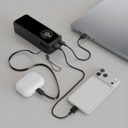 Power Bank Cellularline Roller 20000 20.000 mAh 65W Carga Rápida