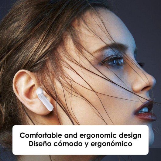 Auriculares Dam Electronics Y113 Bluetooth 5.1 TWS sem fios com base de carga 200mAh