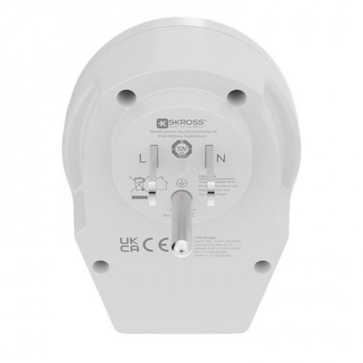 Adaptador de Viaje SKROSS Universal USB-C PD para EE. UU.