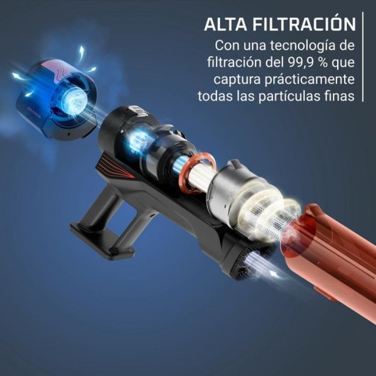 Aspiradora sin Bolsa Rowenta X-Force 8.80 RH1872 250W 60 min Mascotas Rojo