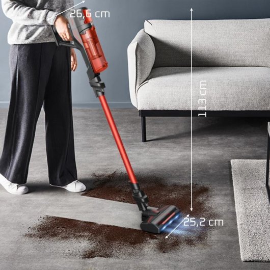 Aspiradora sin Bolsa Rowenta X-Force 8.80 RH1872 250W 60 min Mascotas Rojo