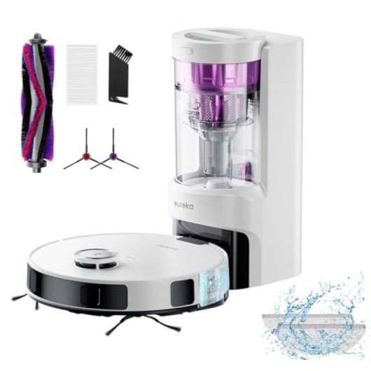 Robot Aspirador y Fregasuelos Eureka Nere10s Autovaciado Navegación LiDAR 4.000 Pa