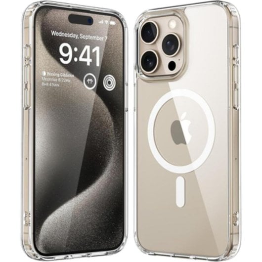 Funda Just In Case 8305978 TPU Transparente com anilha para iPhone 15 Pro