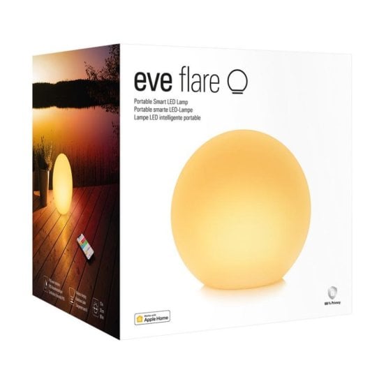 Lámpara de Mesa Inteligente Eve Flare Thread Bluetooth IP65