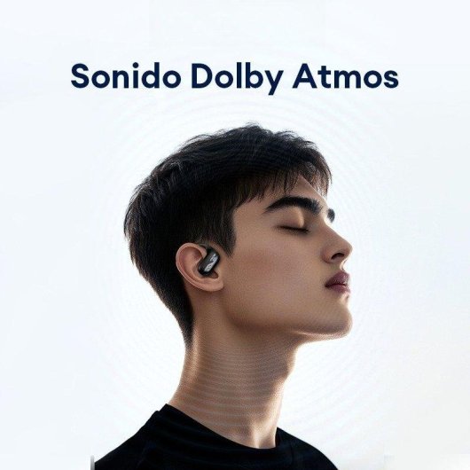 Auriculares Bluetooth Paxa Tf-t55 sem fios com gancho de orelha, som envolvente branco