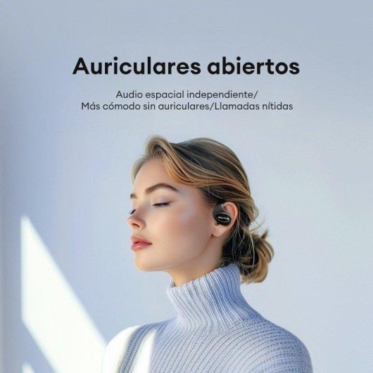 Auriculares Bluetooth Paxa Tf-t63 sem fios com cancelamento de ruído, gancho de orelha roxo