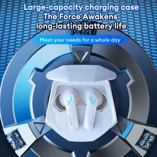 Auriculares Paxa Tf-t10optimus Bluetooth sem fios, graves 360°, gaming, preto