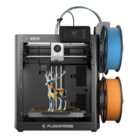 3D-Drucker Flashforge AD5X 220x220x220 mm 4 Farben Wifi Ethernet USB Sichtfenster