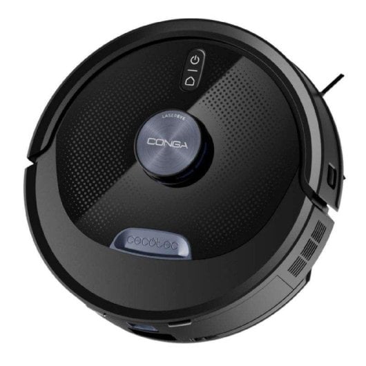 Aspirador Robô com Mopa Cecotec Conga M60 Dark Navegação Láser 13000 Pa Autonomia 200 mins