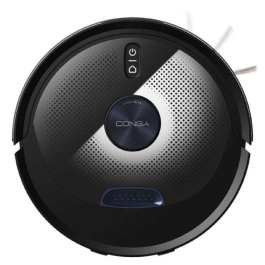 Robot Aspirador y Fregasuelos Cecotec Conga M90 Dark Navegación Láser 25.000 Pa