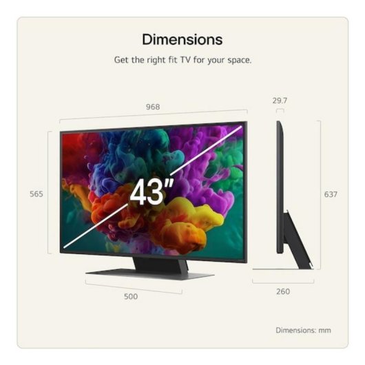 TV LG QNED MiniLED 50QNED87B6A 50" 4K UltraHD 120Hz Smart TV WebOS HDR10 Dolby Vision