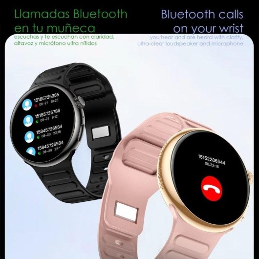 Dam Electronics Smartwatch Z12 Pro Bluetooth 1,46'' 360x360 Doppio Cinturino IP67