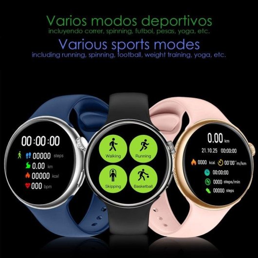 Dam Electronics Smartwatch Z12 Pro Bluetooth 1,46'' 360x360 Doppio Cinturino IP67