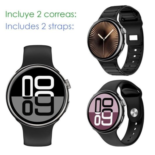 Dam Electronics Smartwatch Z12 Pro Bluetooth 1,46'' 360x360 Doppio Cinturino IP67