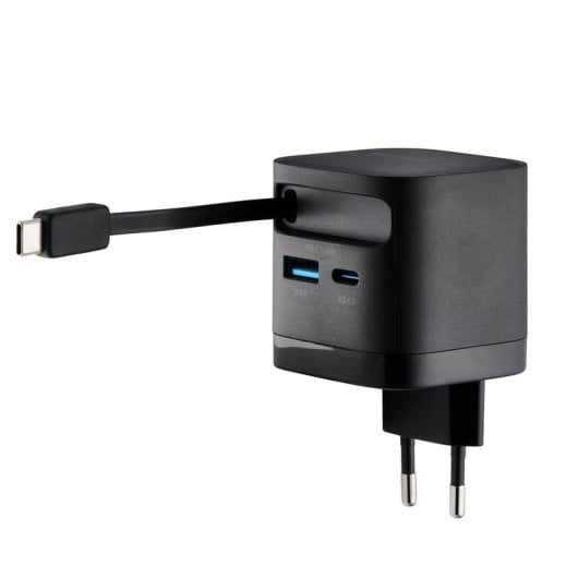 Adaptador de corrente Intenso W65ACIC 65W GaN com ports USB-C e USB-A