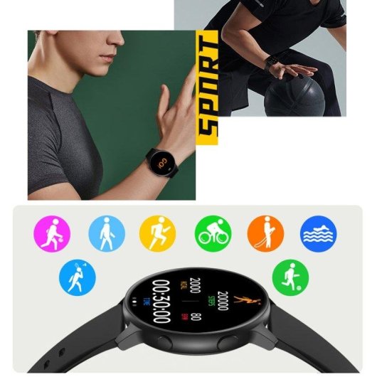Dam Electronics MX1 Bluetooth 1,28" 240x240 px Metal Silicona IP68 Pulsómetro SpO2 Tensiómetro