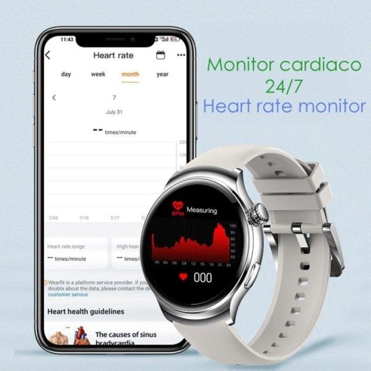 Dam Electronics Smartwatch Z93 Pro Bluetooth 1,52'' AMOLED Nero IP67