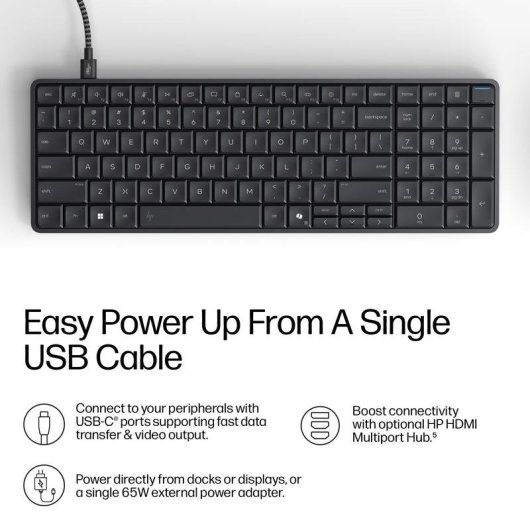 Mini PC HP EliteBoard G1a AMD 350 32GB 1TB SSD Radeon 860M Windows 11 Pro teclado retroiluminado