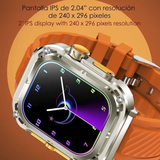 Dam Electronics Smartwatch Z85 Max Bluetooth 2" LCD Cinturini Tripli IP68 ECG Tensione