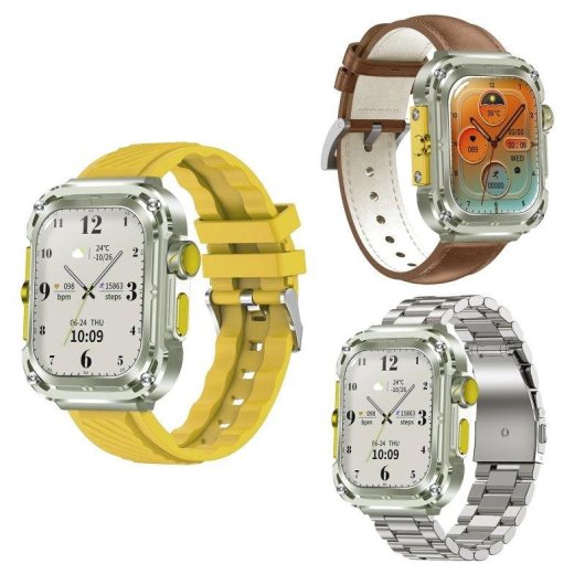 Dam Electronics Smartwatch Z85 Max Bluetooth 2" LCD Cinturini Tripli IP68 ECG Tensione