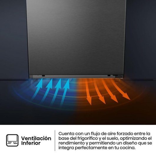 Congelador Hisense FT3K310SAIE1 312 L Eficiencia E Acero Inoxidable