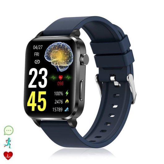 Dam Electronics F100 Bluetooth 1,7" Termoplástico Metal Negro M IP68 SpO2 Pulsómetro Tensiómetro