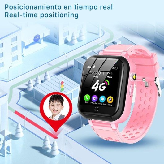 Dam Electronics Smartwatch T16 4G GPS WiFi LBS Ecrã 1,44'' 240x240 px Câmera SOS