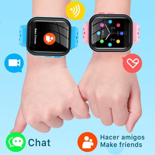Dam Electronics Smartwatch T16 4G GPS WiFi LBS Ecrã 1,44'' 240x240 px Câmera SOS