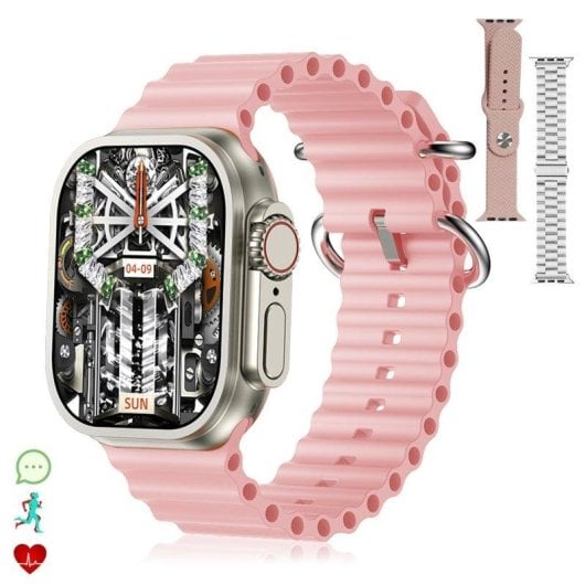Dam Electronics Smartwatch Z87 Ultra Bluetooth AMOLED 2,1 pollici IP68 Triplo Cinturino