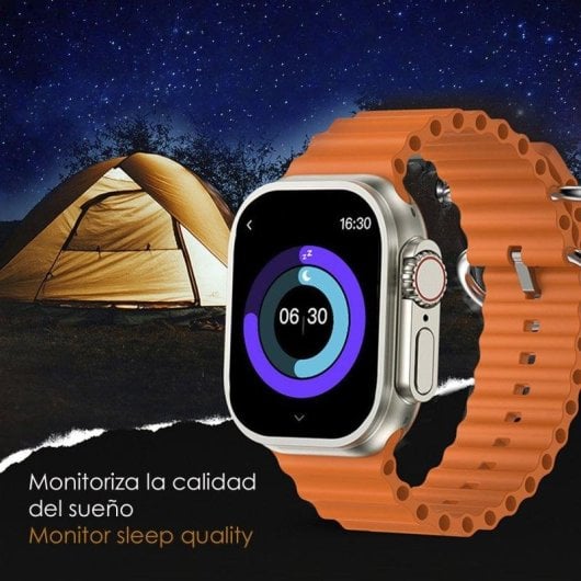 Dam Electronics Smartwatch Z87 Ultra Bluetooth AMOLED 2,1 pollici IP68 Triplo Cinturino