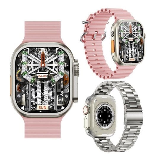 Dam Electronics Smartwatch Z87 Ultra Bluetooth AMOLED 2,1 pollici IP68 Triplo Cinturino