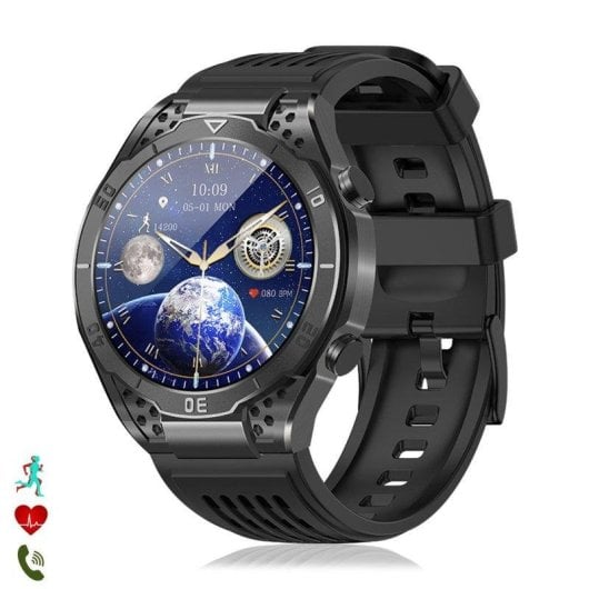 Dam Electronics Smartwatch JA01 Bluetooth 1,43'' AMOLED Preto IP67 Multidesportos
