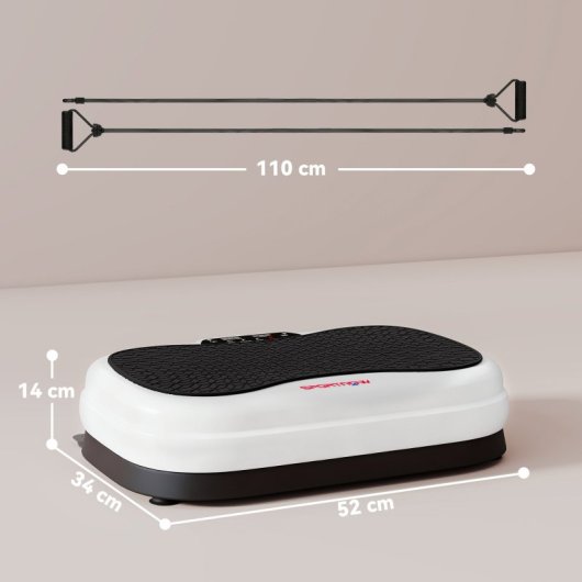Sportnow Plataforma Vibratoria Con Mando A Distancia Pantalla Led 50 Velocidades