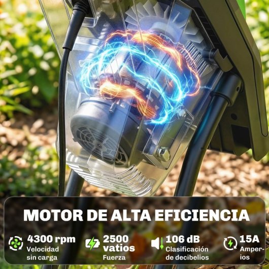 Outsunny Trituradora De Ramas Eléctrica 2500w Con 2 Cuchillas Para Ø44 Mm Ramas