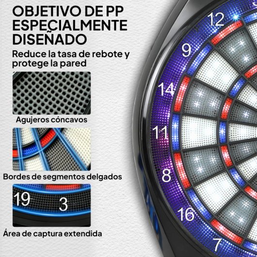 Sportnow Diana Electrónica Con 34 Juegos Y 2235 Programas 60,5x45,5x3,6 Cm