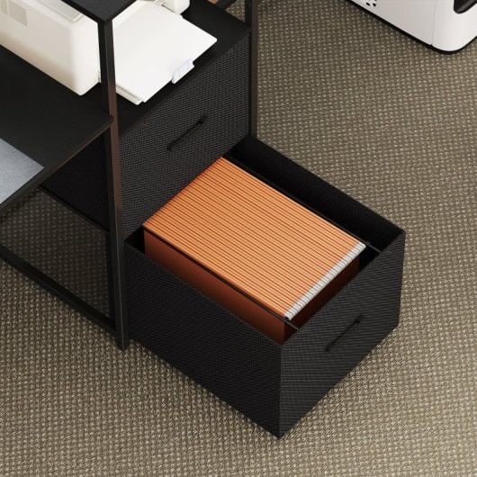 Homcom Mesa Gaming Doble Escritorio Extralargo De 244 Cm Negro