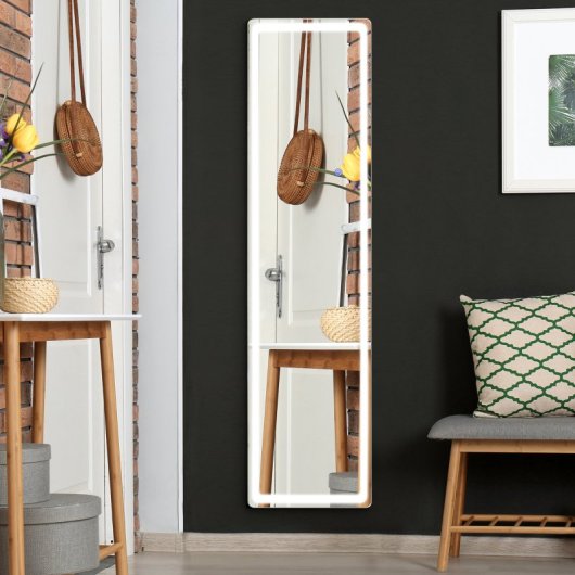Homcom Espejo De Pared Cuerpo Entero Espejo De Pie Con Luces Led 40x37x157,5 Cm